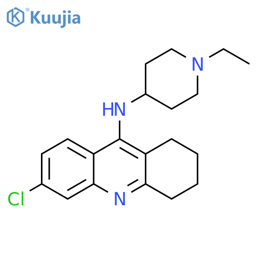 9-Acridinamine, 6-chloro-N-(1-ethyl-4-piperidinyl)-1,2,3,4-tetrahydro- structure