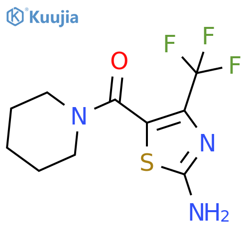 (2-Amino-4-trifluoromethyl-thiazol-5-yl)-piperidin-1-yl-methanone structure