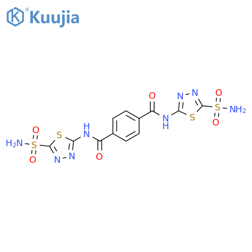 1,4-Benzenedicarboxamide, N1,N4-bis[5-(aminosulfonyl)-1,3,4-thiadiazol-2-yl]- structure