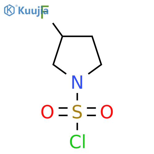 (3R)-3-fluoropyrrolidine-1-sulfonyl chloride structure