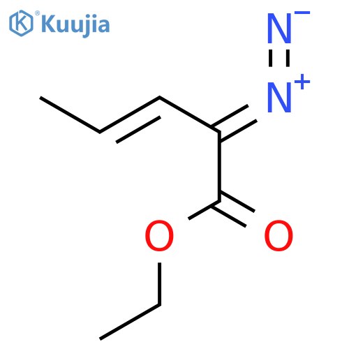 3-Pentenoic acid, 2-diazo-, ethyl ester, (Z)- structure