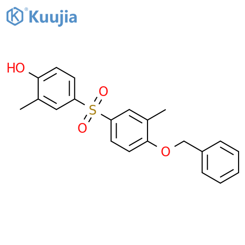 Phenol, 2-methyl-4-[[3-methyl-4-(phenylmethoxy)phenyl]sulfonyl]- structure