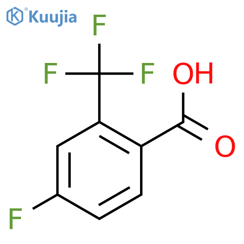 4-Fluoro-2-(trifluoromethyl)benzoic acid structure