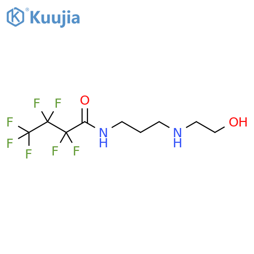 Butanamide,2,2,3,3,4,4,4-heptafluoro-N-[3-[(2-hydroxyethyl)amino]propyl]- structure