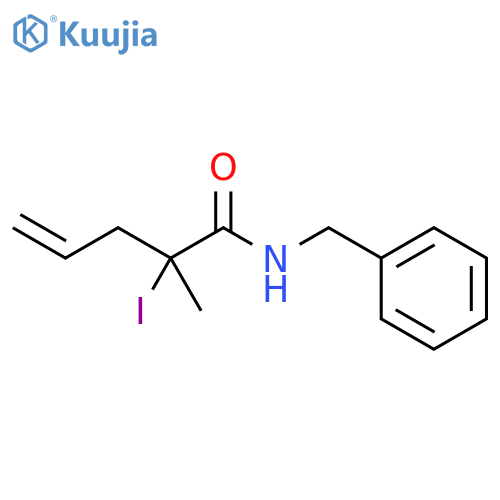 4-Pentenamide, 2-iodo-2-methyl-N-(phenylmethyl)- structure