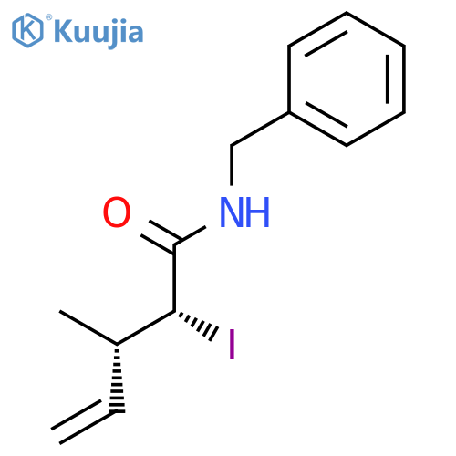 4-Pentenamide, 2-iodo-3-methyl-N-(phenylmethyl)-, (R*,S*)- structure