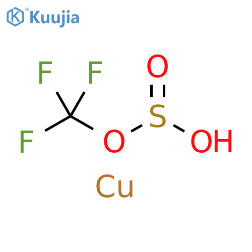 Methanol, trifluoro-, hydrogen sulfite, copper(2+) salt structure