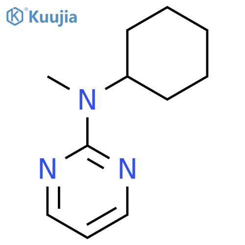 N-cyclohexyl-N-methylpyrimidin-2-amine structure