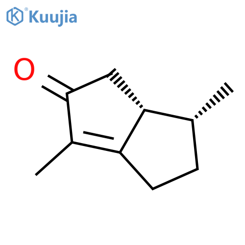 2(1H)-Pentalenone, 4,5,6,6a-tetrahydro-3,6-dimethyl-, (6R-trans)- structure