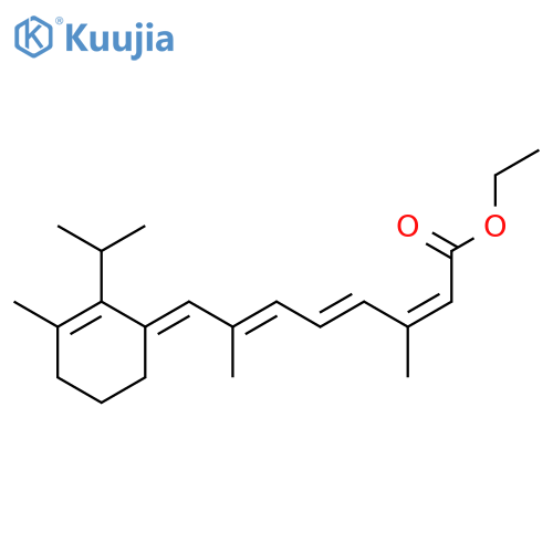 2,4,6-Octatrienoic acid, 3,7-dimethyl-8-[3-methyl-2-(1-methylethyl)-2-cyclohexen-1-ylidene]-, ethyl ester, (Z,E,E,E)- (9CI) structure