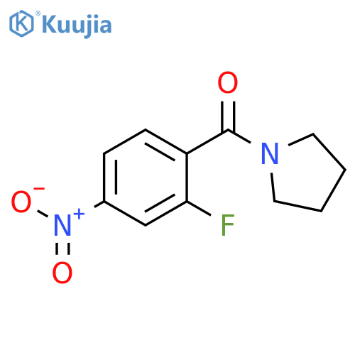 (2-FLUORO-4-NITROPHENYL)(PYRROLIDIN-1-YL)METHANONE structure