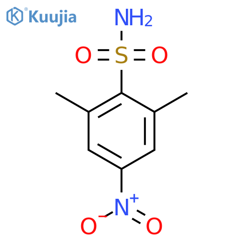 2,6-dimethyl-4-nitrobenzene-1-sulfonamide structure