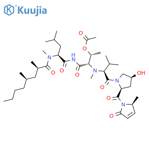 2H-Pyrrol-2-one,1-[N-[(2R,4R)-2,4-dimethyl-1-oxooctyl]-N-methyl-L-leucyl-O-acetyl-L-threonyl-N-methyl-L-valyl-(4S)-4-hydroxy-L-prolyl]-1,5-dihydro-5-methyl-,(5S)- structure