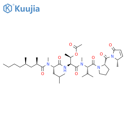 2H-Pyrrol-2-one,1-[N-[(2R,4R)-2,4-dimethyl-1-oxooctyl]-N-methyl-L-leucyl-O-acetyl-L-threonyl-N-methyl-L-valyl-L-prolyl]-1,5-dihydro-5-methyl-,(5S)- structure