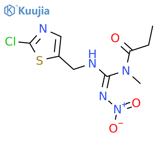 Propanamide,N-[[[(2-chloro-5-thiazolyl)methyl]amino](nitroimino)methyl]-N-methyl- structure