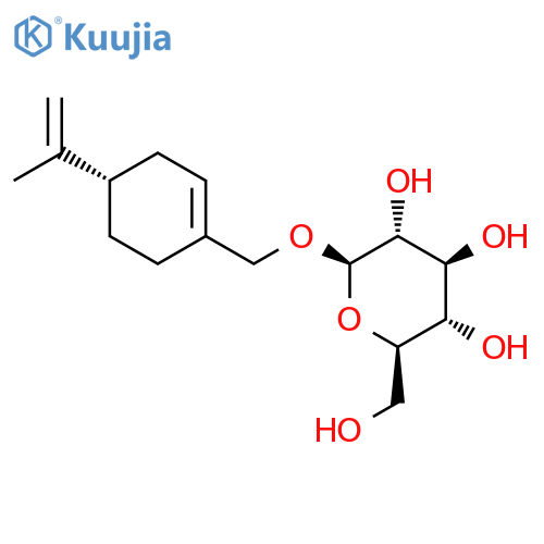 b-D-Glucopyranoside,[(4S)-4-(1-methylethenyl)-1-cyclohexen-1-yl]methyl structure