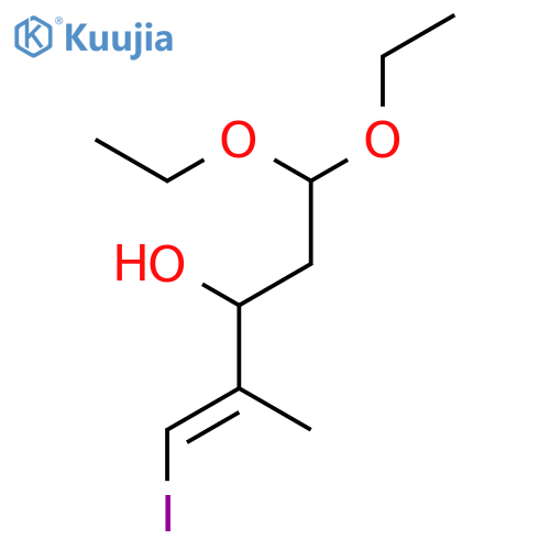 1-Penten-3-ol, 5,5-diethoxy-1-iodo-2-methyl-, (E)-(±)- structure