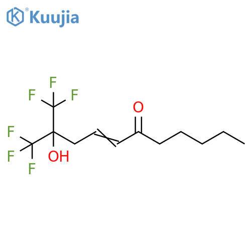 4-Undecen-6-one, 1,1,1-trifluoro-2-hydroxy-2-(trifluoromethyl)- structure