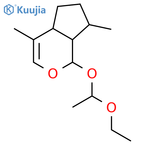 Cyclopenta[c]pyran,1-(1-ethoxyethoxy)-1,4a,5,6,7,7a-hexahydro-4,7-dimethyl- structure