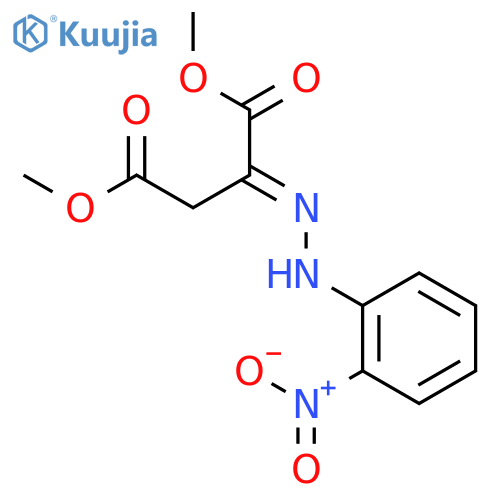 Butanedioic acid, [(2-nitrophenyl)hydrazono]-, dimethyl ester, (E)- structure