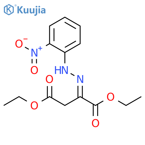 Butanedioic acid, [(2-nitrophenyl)hydrazono]-, diethyl ester, (E)- structure