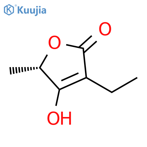 2(5H)-Furanone, 3-ethyl-4-hydroxy-5-methyl-, (S)- structure