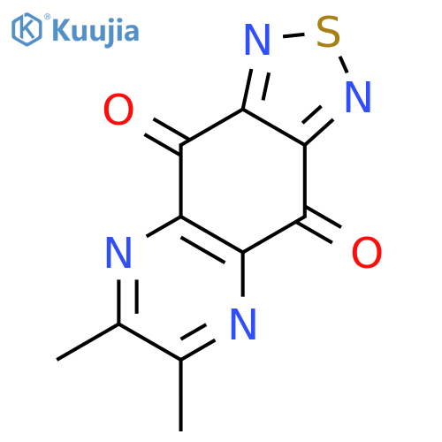 [1,2,5]Thiadiazolo[3,4-g]quinoxaline-4,9-dione, 6,7-dimethyl- structure