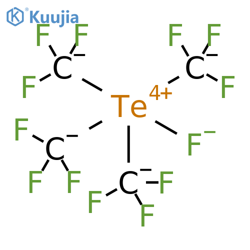 Tellurate(1-), fluorotetrakis(trifluoromethyl)- structure