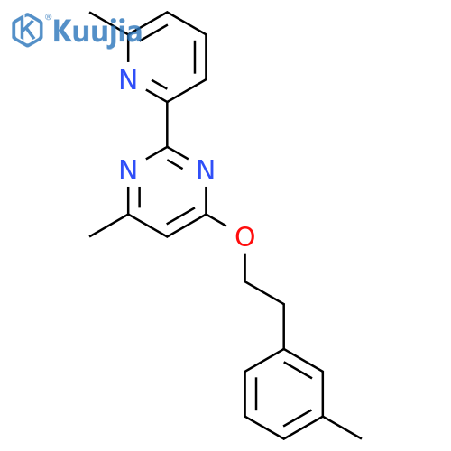 Pyrimidine,4-methyl-6-[2-(3-methylphenyl)ethoxy]-2-(6-methyl-2-pyridinyl)- structure
