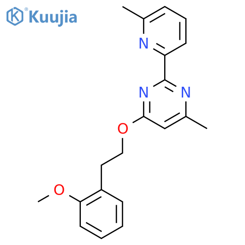 Pyrimidine,4-[2-(2-methoxyphenyl)ethoxy]-6-methyl-2-(6-methyl-2-pyridinyl)- structure