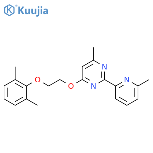 Pyrimidine,4-[2-(2,6-dimethylphenoxy)ethoxy]-6-methyl-2-(6-methyl-2-pyridinyl)- structure
