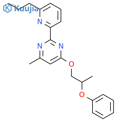 Pyrimidine, 4-methyl-6-(2-phenoxypropoxy)-2-(6-propyl-2-pyridinyl)- structure