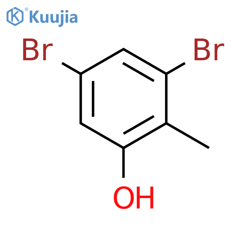 3,5-Dibromo-2-methylphenol structure