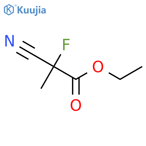 Propanoic acid,2-cyano-2-fluoro-, ethyl ester structure