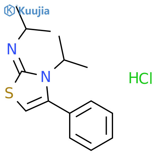2-Propanamine,N-[3-(1-methylethyl)-4-phenyl-2(3H)-thiazolylidene]-, hydrochloride (1:1) structure