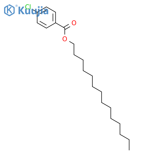 Benzoic acid, 4-chloro-, tetradecyl ester structure