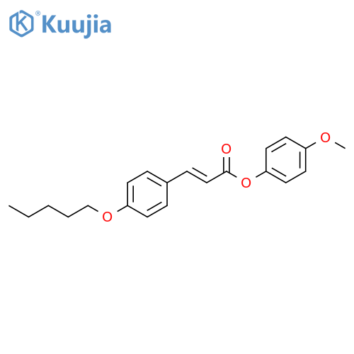 2-Propenoic acid, 3-[4-(pentyloxy)phenyl]-, 4-methoxyphenyl ester, (E)- structure
