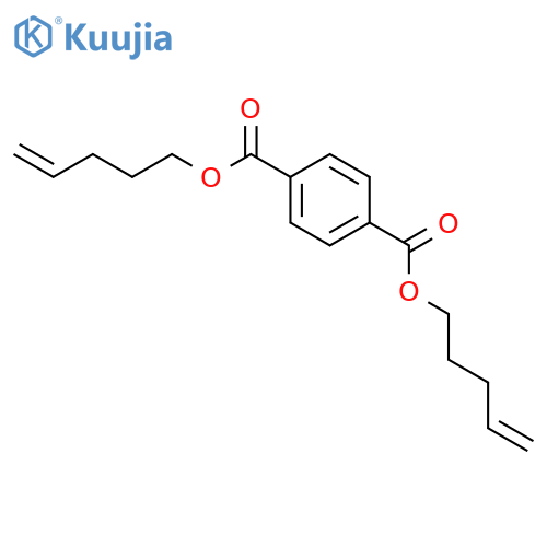 1,4-Benzenedicarboxylic acid, di-4-pentenyl ester structure