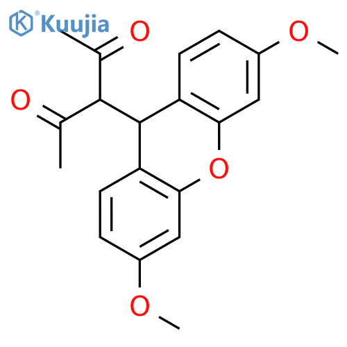 2,4-PENTANEDIONE, 3-(3,6-DIMETHOXY-9H-XANTHEN-9-YL)- structure