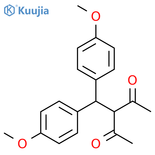 2,4-Pentanedione, 3-[bis(4-methoxyphenyl)methyl]- structure
