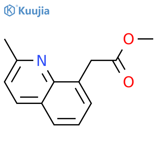 Methyl 2-(2-methylquinolin-8-yl)acetate structure