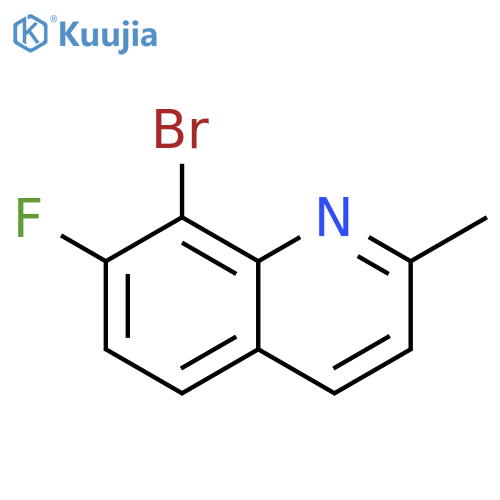 8-Bromo-7-fluoro-2-methyl-quinoline structure