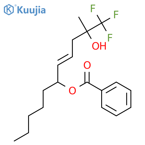 4-Undecene-2,6-diol, 1,1,1-trifluoro-2-methyl-, 6-benzoate structure