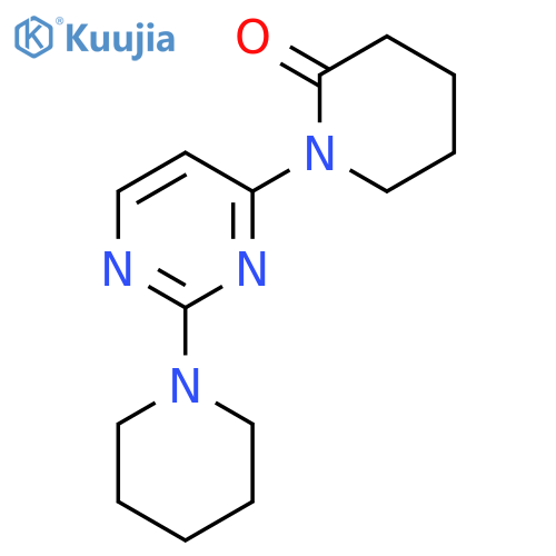 2-Piperidinone, 1-[2-(1-piperidinyl)-4-pyrimidinyl]- structure