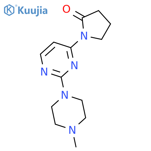 2-Pyrrolidinone, 1-[2-(4-methyl-1-piperazinyl)-4-pyrimidinyl]- structure