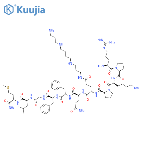 Substance P,5-[N-[3-[[4-[(3-aminopropyl)amino]butyl]amino]propyl]-L-glutamine]- (9CI) structure