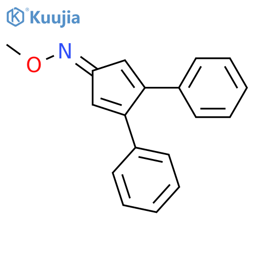 2,4-Cyclopentadien-1-one, 3,4-diphenyl-, O-methyloxime structure