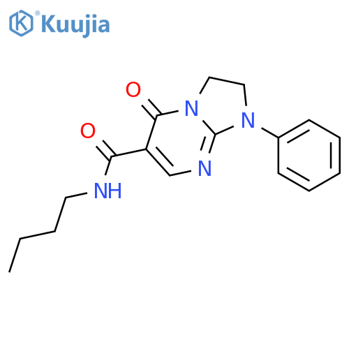 Imidazo[1,2-a]pyrimidine-6-carboxamide,N-butyl-1,2,3,5-tetrahydro-5-oxo-1-phenyl- structure