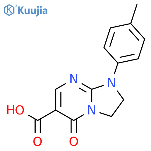 Imidazo[1,2-a]pyrimidine-6-carboxylic acid,1,2,3,5-tetrahydro-1-(4-methylphenyl)-5-oxo- structure