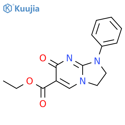 Imidazo[1,2-a]pyrimidine-6-carboxylic acid,1,2,3,7-tetrahydro-7-oxo-1-phenyl-, ethyl ester structure